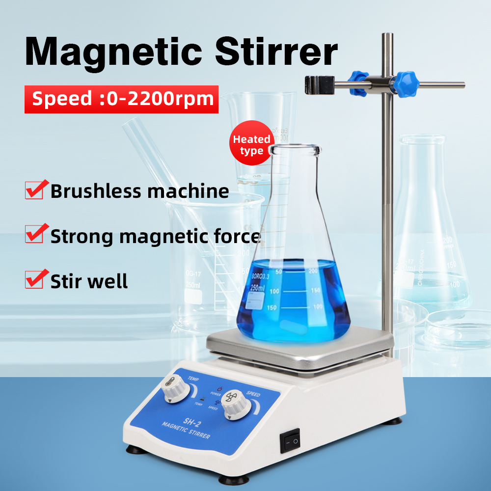 Magnetic Stirrer Hotplate - Agitador magnético de calefacción SH-2, máquina
