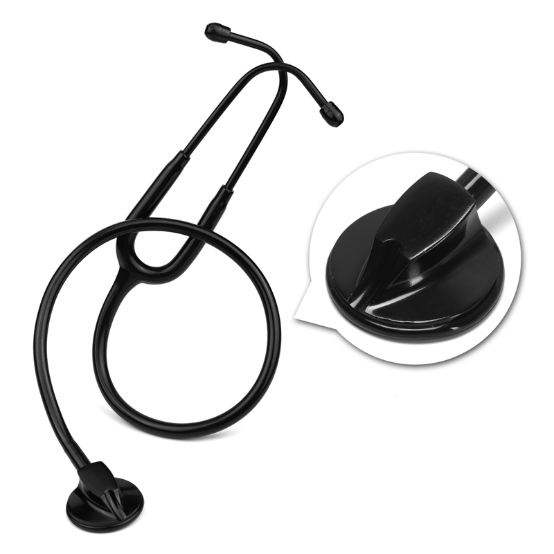 Medical Laboratory Science - Estetoscopio médico totalmente negro para cardiología,