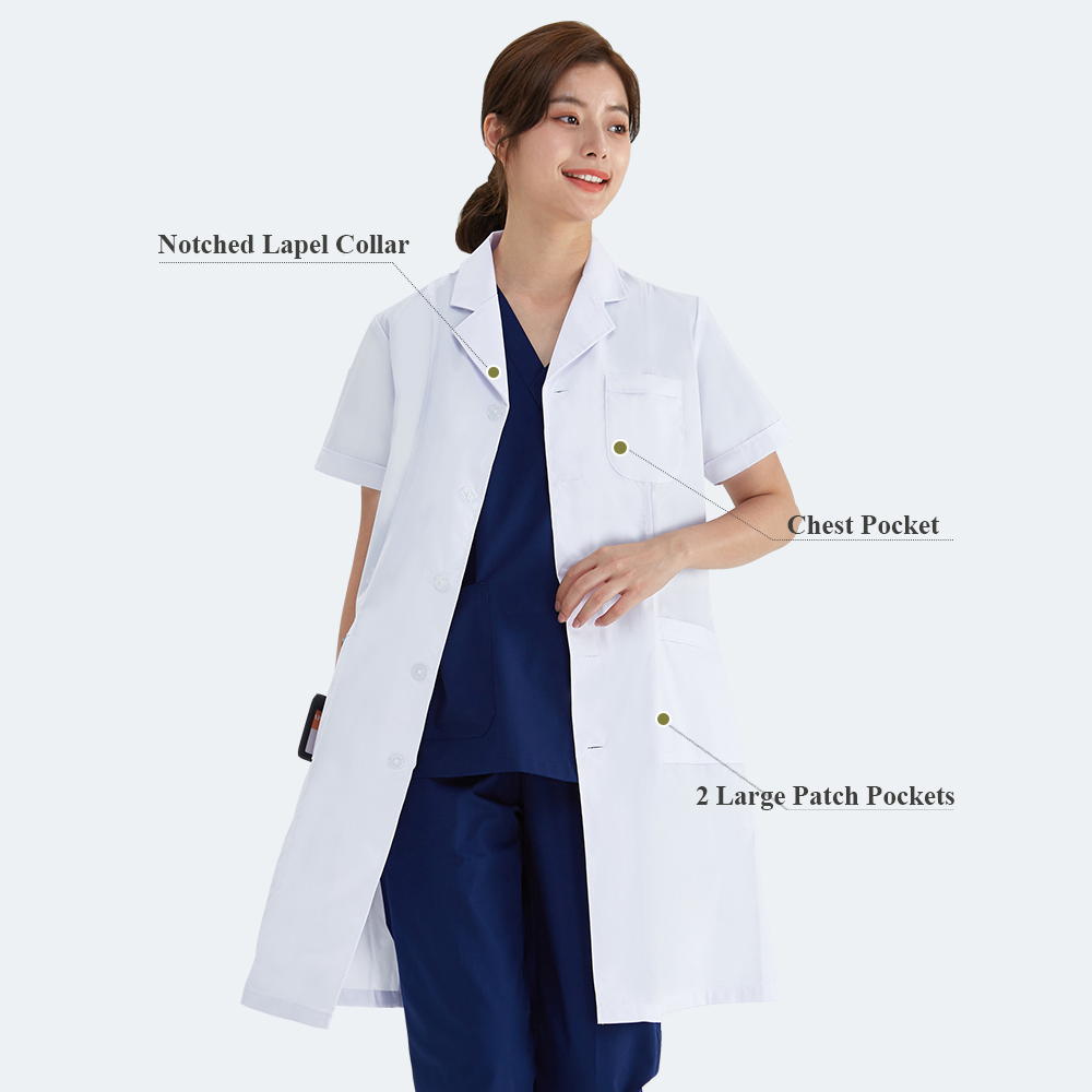 Bata blanca Unisex para médico - Medical Lab Hospital reseña y precio