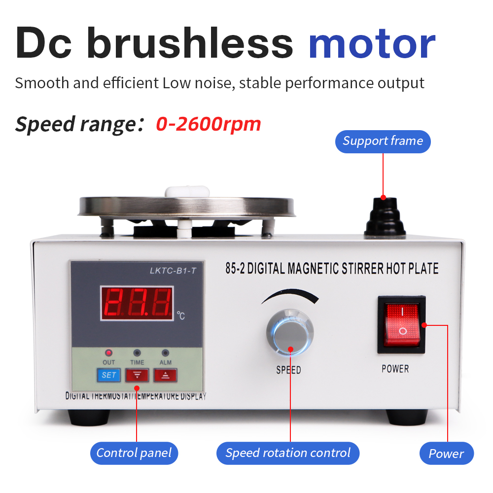Agitador magnético de placa ca - Magnetic Stirrer Hotplate reseña y precio